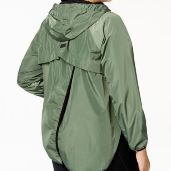 womens Spectator Crossover-Back Hooded Rain Jacket - Picture 2 of 2